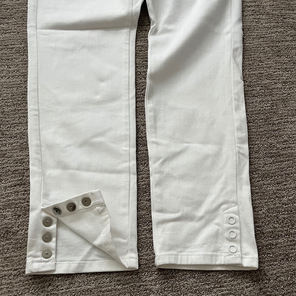 J Jill white denim jeans